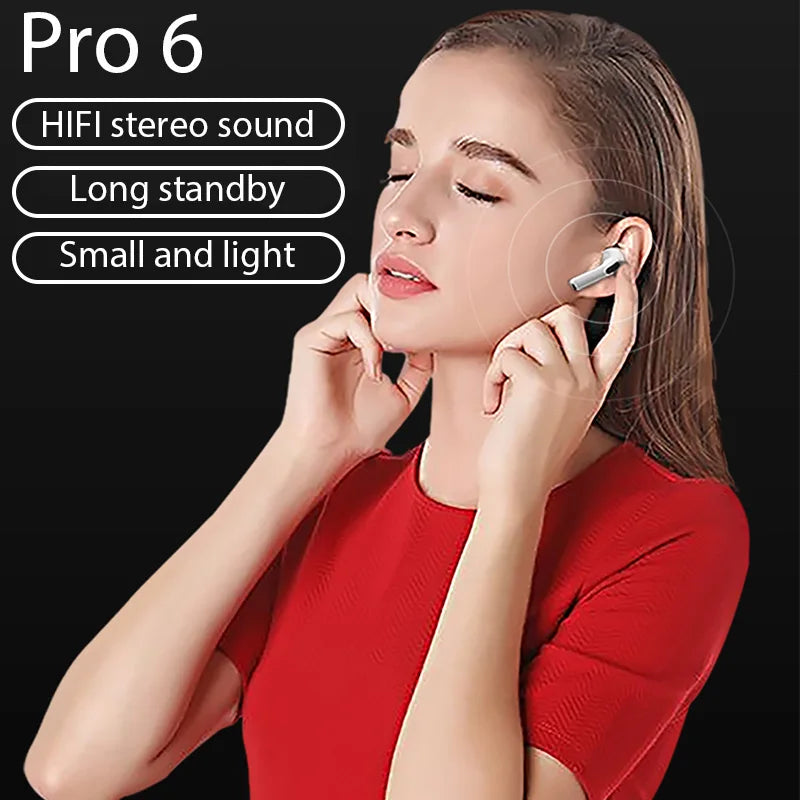 Original Pro 6 TWS auriculares inalámbricos Bluetooth auriculares Mini